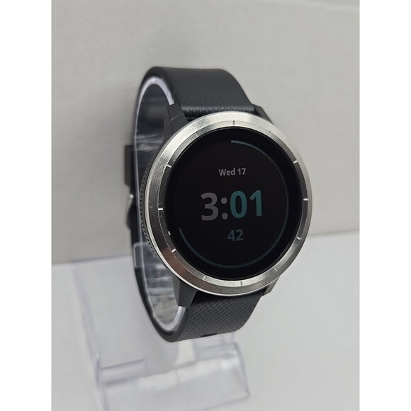 Garmin Smartwatch with Black Band and Silver Bezel - Picture 3 of 11